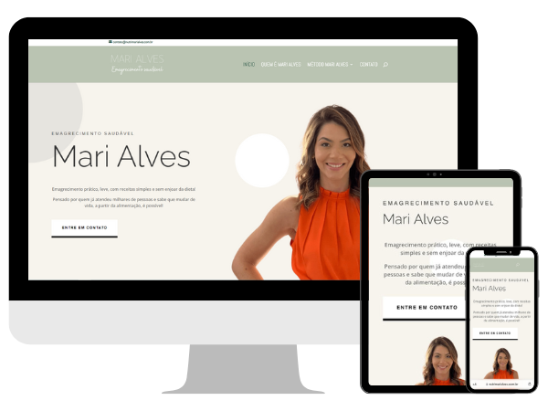 site Nutri Mari Alves